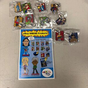 eBay Live Chicago 2008 Heroes Collectible Set 10 Pins Stickers eBayana
